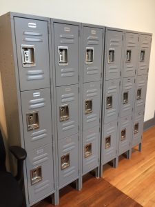 Secure lockers available